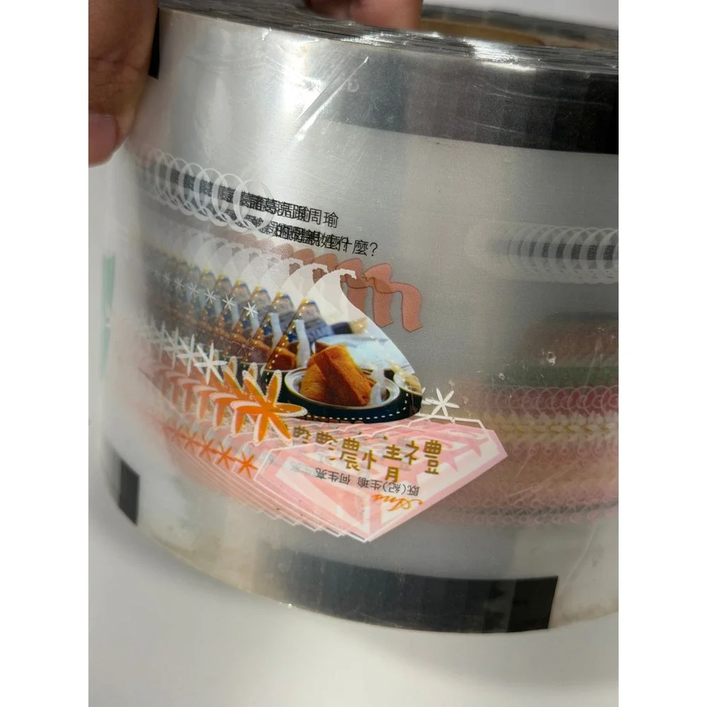 Boba Tea Cup Sealing Film Roll Dessert Strawberry Matcha Graphics Multicolor